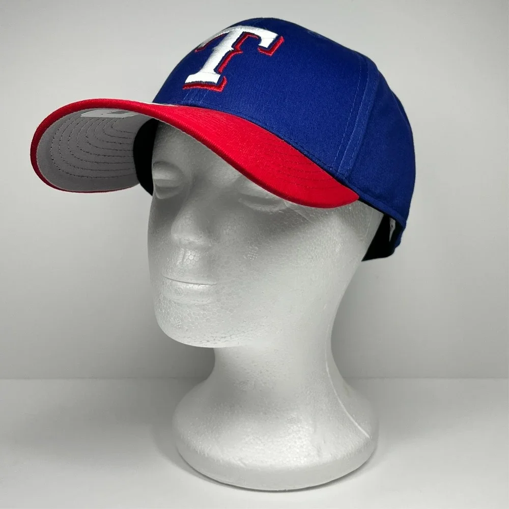 Texas Rangers Hat Fan Favorite MVP Two Tone Blue Red Adjustable Cap MLB